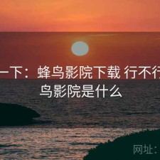 体验一下：蜂鸟影院下载 行不行，蜂鸟影院是什么
