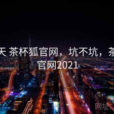 这两天 茶杯狐官网，坑不坑，茶杯狐官网2021