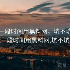 最近一段时间用黑料网，坑不坑，最近一段时间用黑料网,坑不坑人