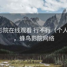 蜂鸟影院在线观看 行不行（个人用感），蜂鸟影院网络