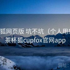 茶杯狐网页版 坑不坑（个人用感），茶杯狐cupfox官网app