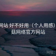 蘑菇网站 好不好用（个人用感），蘑菇网络官方网站