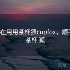 最近在用用茶杯狐cupfox，顺不顺，茶杯 狐